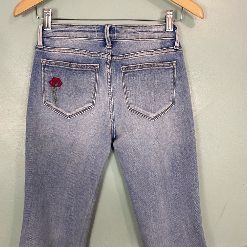 Driftwood Free People Eva Boot Cut Love Letters Valentines Day Flare Jeans Sz 28 - Picture 9 of 10